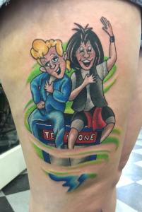 You opted for the cartoon version?